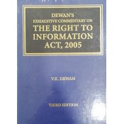 Dewan's Exhaustive Commnetary on The Right to Information Act, 2005 [HB] by Thomson Reuters